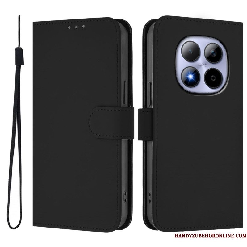 Folio-hoesje Xiaomi Redmi Note 15 Pro 5g Effen Kunstleer