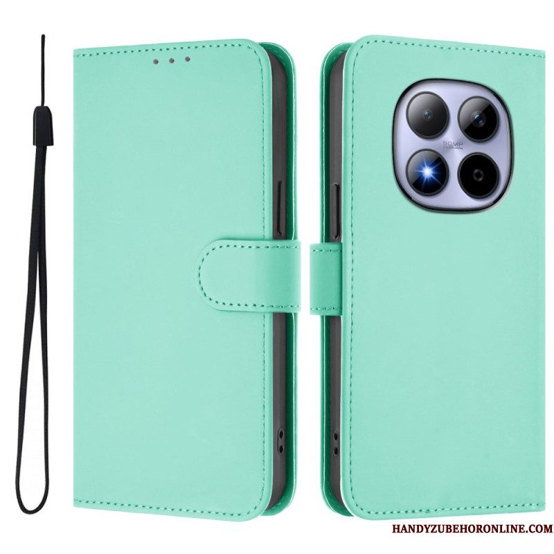 Folio-hoesje Xiaomi Redmi Note 15 Pro 5g Effen Kunstleer