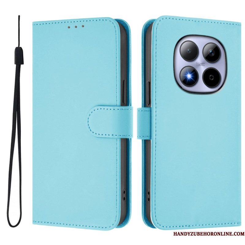 Folio-hoesje Xiaomi Redmi Note 15 Pro 5g Effen Kunstleer