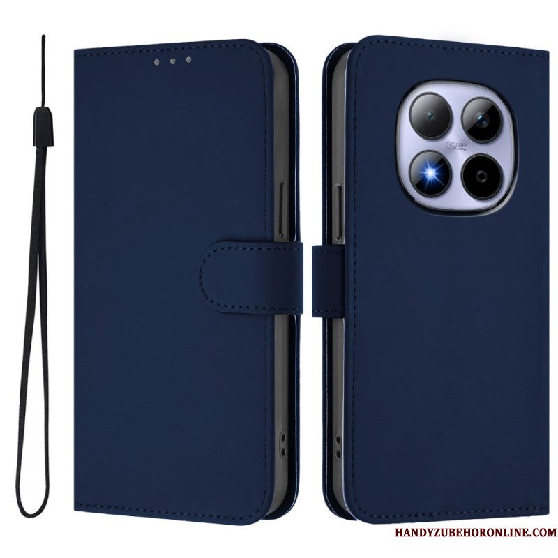 Folio-hoesje Xiaomi Redmi Note 15 Pro 5g Effen Kunstleer