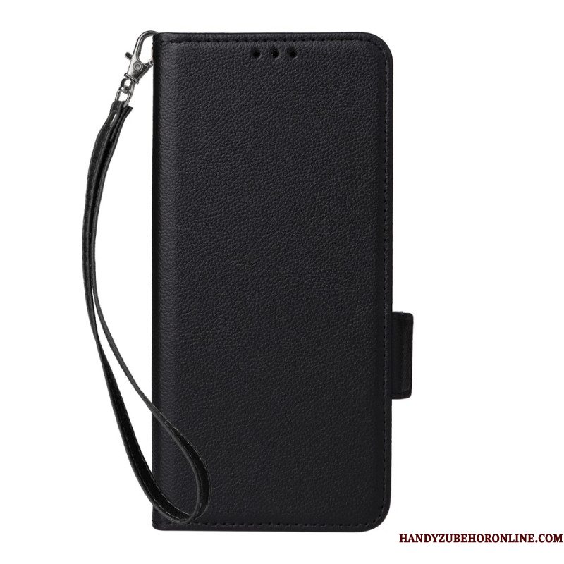 Folio-hoesje Xiaomi Redmi Note 15 Pro 5g Telefoonhoesje Kunstleer Met Bandje