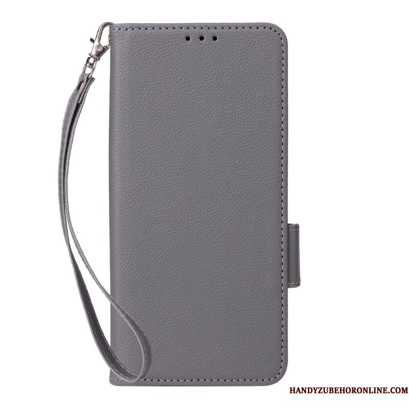 Folio-hoesje Xiaomi Redmi Note 15 Pro 5g Telefoonhoesje Kunstleer Met Bandje