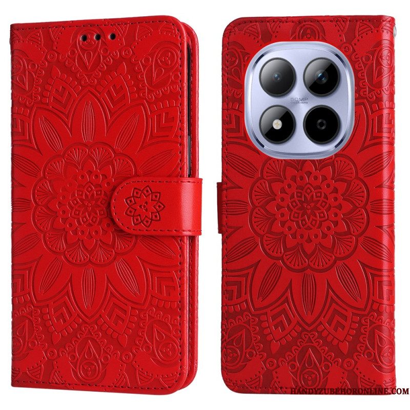 Folio-hoesje Xiaomi Redmi Note 15 Pro 5g Telefoonhoesje Zonnebloempatroon