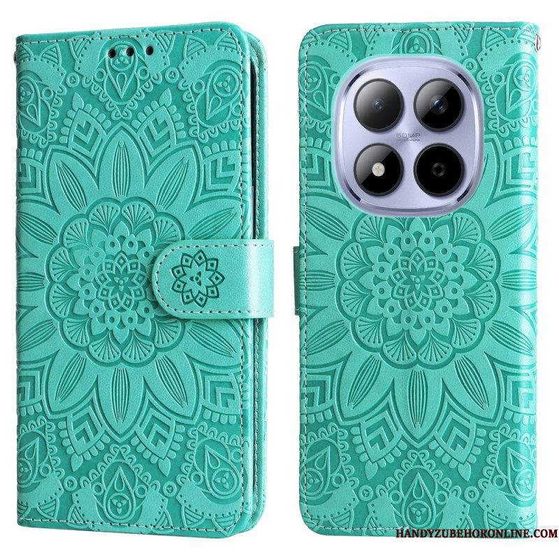 Folio-hoesje Xiaomi Redmi Note 15 Pro 5g Telefoonhoesje Zonnebloempatroon