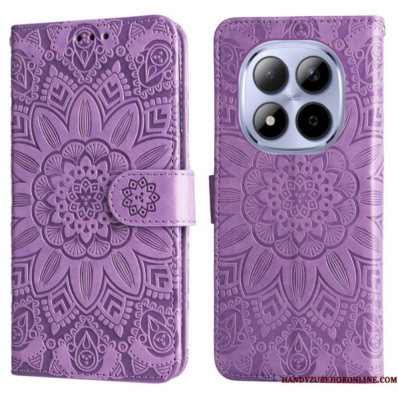 Folio-hoesje Xiaomi Redmi Note 15 Pro 5g Telefoonhoesje Zonnebloempatroon