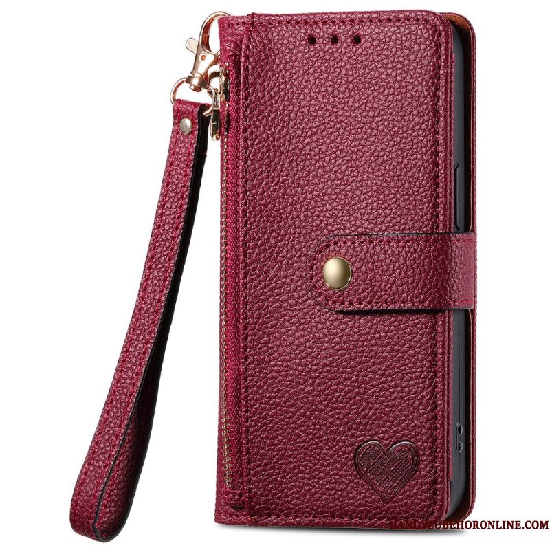 Folio-hoesje Xiaomi Redmi Note 15 Pro Plus 5g Telefoonhoesje Rfid-blokkerend Hartontwerp