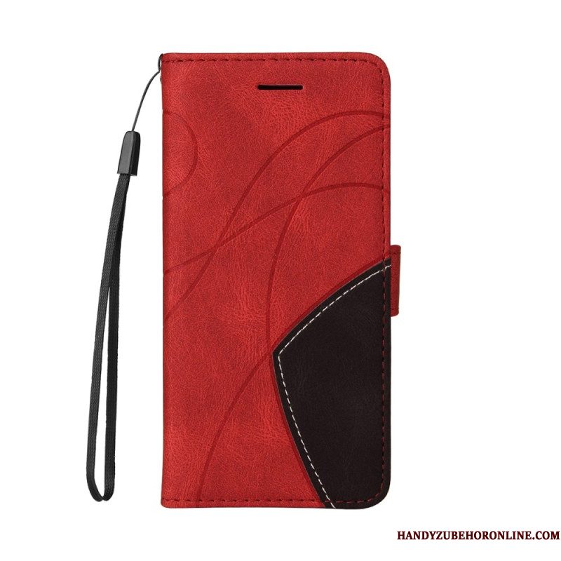 Folio-hoesje Xiaomi Redmi Note 15 Pro Plus 5g Telefoonhoesje Tweekleurig Golvend
