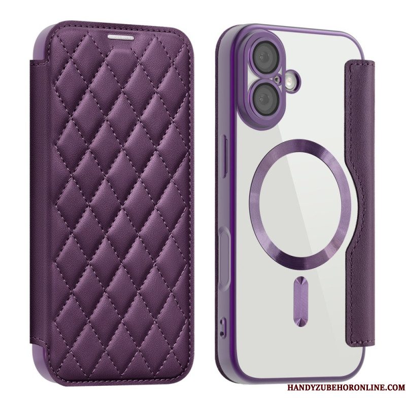 Folio-hoesje iPhone 17 Magsafe-compatibel Gewatteerd