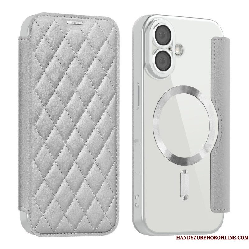 Folio-hoesje iPhone 17 Magsafe-compatibel Gewatteerd