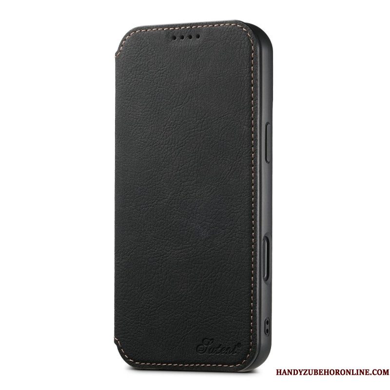 Folio-hoesje iPhone 17 Magsafe-compatibele Leren Stijl Bescherming Hoesje