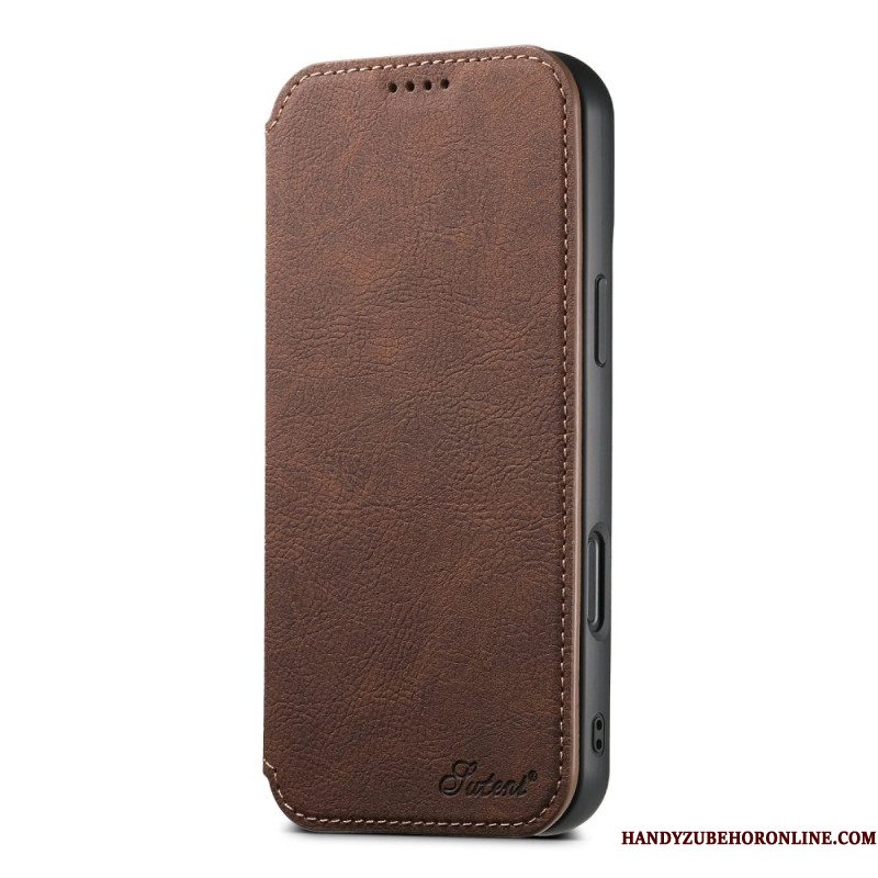Folio-hoesje iPhone 17 Magsafe-compatibele Leren Stijl Bescherming Hoesje