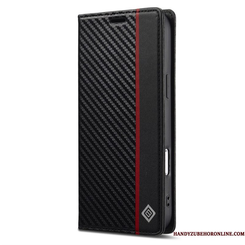 Folio-hoesje iPhone 17 Pro Lc.imeeke Koolstofvezel