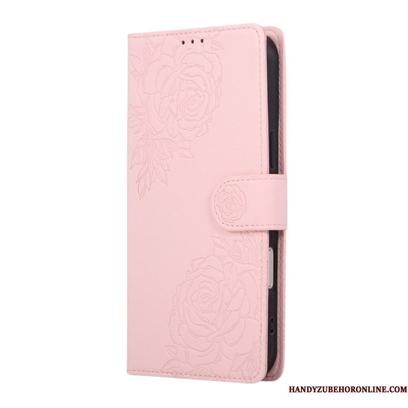 Folio-hoesje iPhone 17 Pro Max Bloemenprint