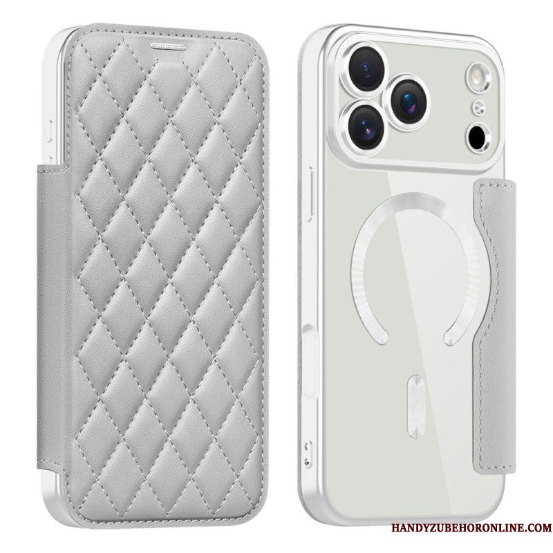 Folio-hoesje iPhone 17 Pro Max Magsafe-compatibel Gewatteerd Bescherming Hoesje