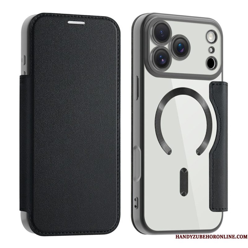 Folio-hoesje iPhone 17 Pro Max Magsafe-compatibel Met Rfid-blokkering Bescherming Hoesje