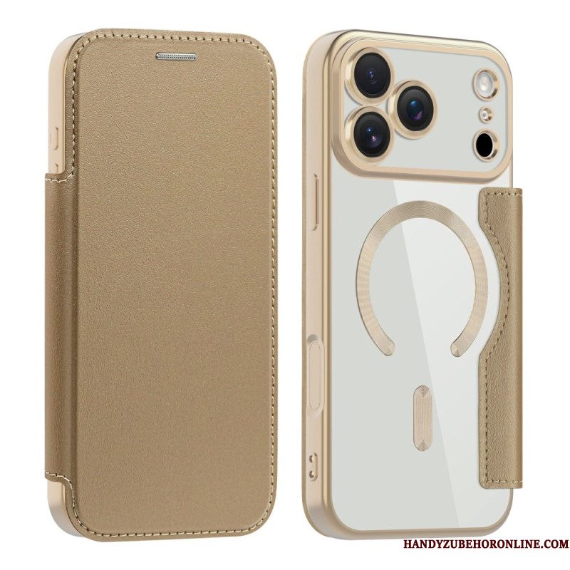 Folio-hoesje iPhone 17 Pro Max Magsafe-compatibel Met Rfid-blokkering Bescherming Hoesje