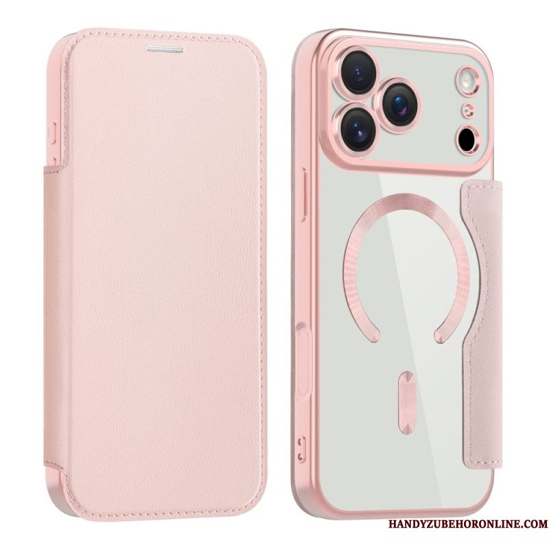 Folio-hoesje iPhone 17 Pro Max Magsafe-compatibel Met Rfid-kaarthouder