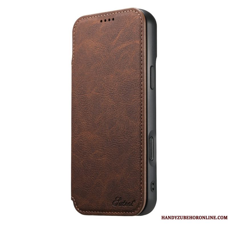 Folio-hoesje iPhone 17 Pro Max Magsafe-compatibel Suteni