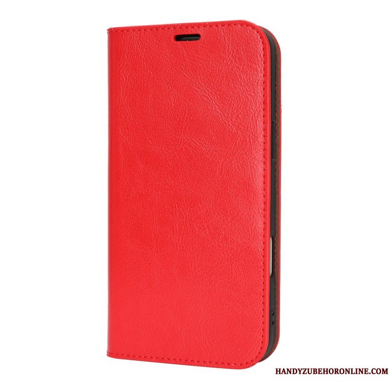 Folio-hoesje iPhone 17 Pro Max Telefoonhoesje Echt Leer