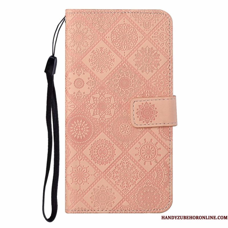 Folio-hoesje iPhone 17 Pro Max Telefoonhoesje Patchwork