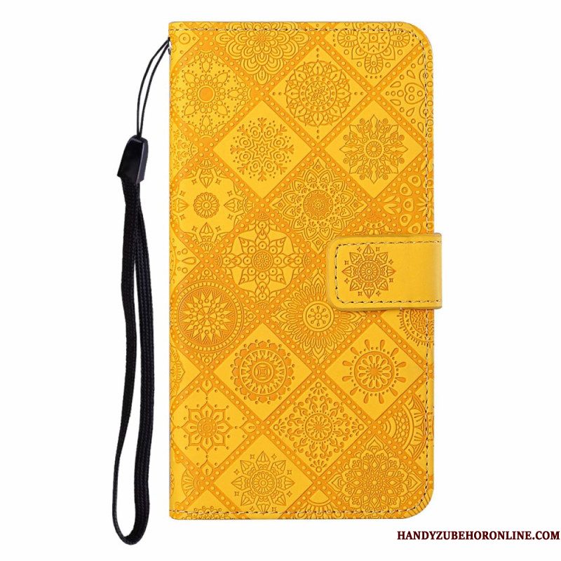 Folio-hoesje iPhone 17 Pro Max Telefoonhoesje Patchwork