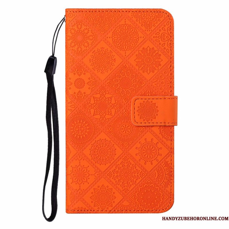 Folio-hoesje iPhone 17 Pro Max Telefoonhoesje Patchwork