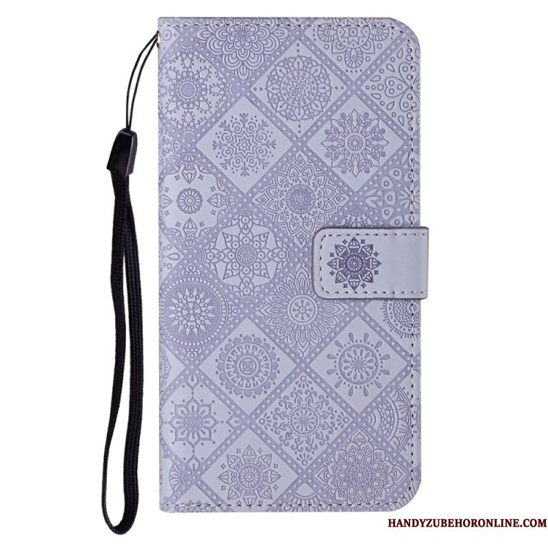 Folio-hoesje iPhone 17 Pro Max Telefoonhoesje Patchwork