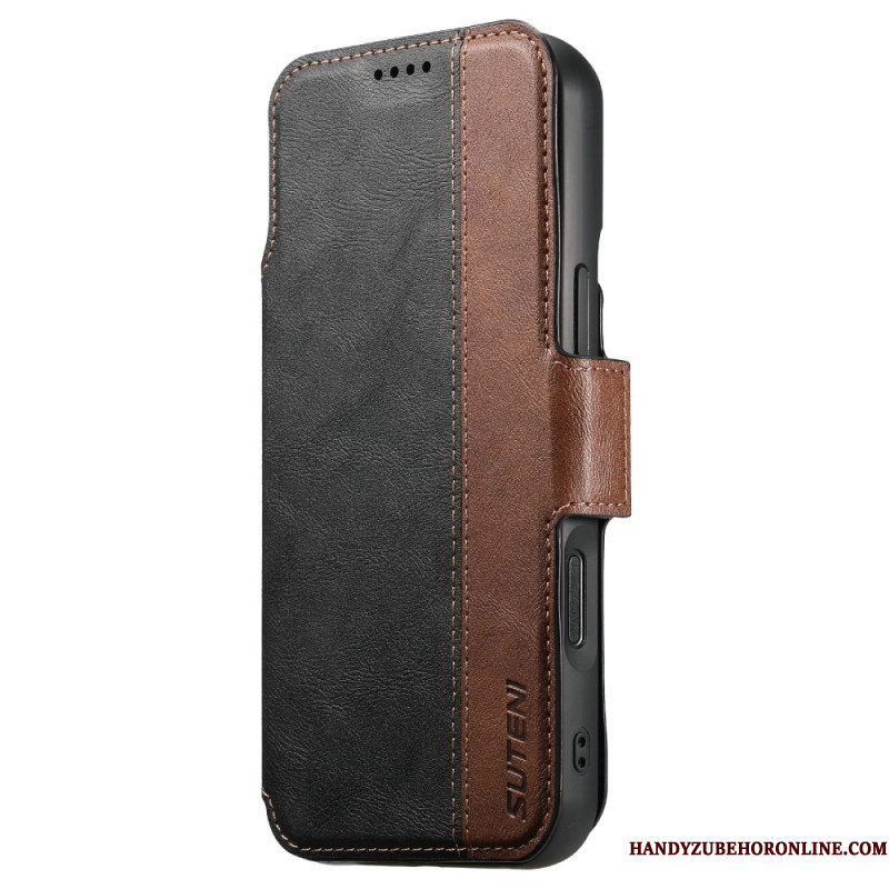 Folio-hoesje iPhone 17 Pro Max Telefoonhoesje Tweekleurige Afneembare Magsafe-hoes Suteni