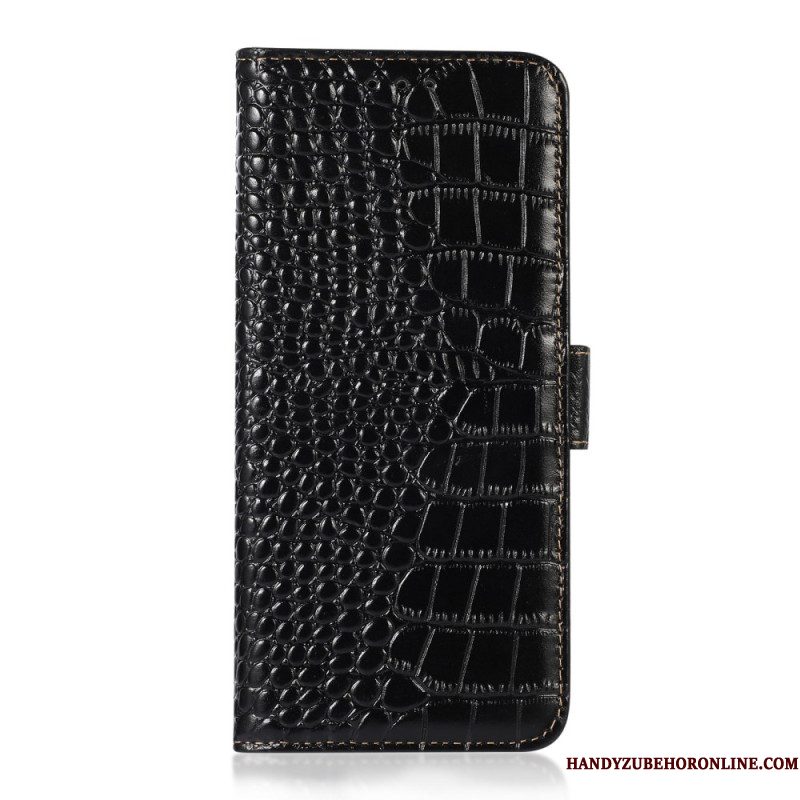 Folio-hoesje iPhone 17 Pro Telefoonhoesje Krokodillenleer
