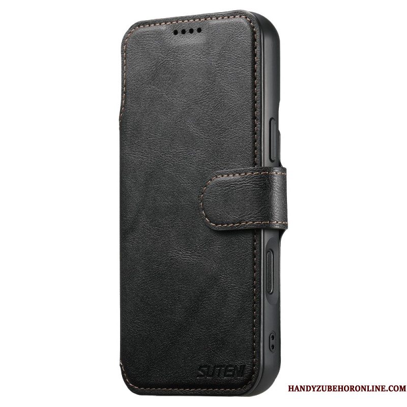 Folio-hoesje iPhone 17 Pro Telefoonhoesje Magnetisch Met Retro Afneembare Hoes