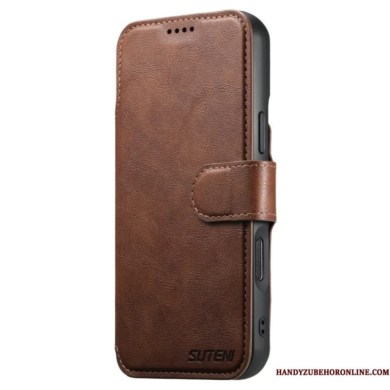 Folio-hoesje iPhone 17 Pro Telefoonhoesje Magnetisch Met Retro Afneembare Hoes