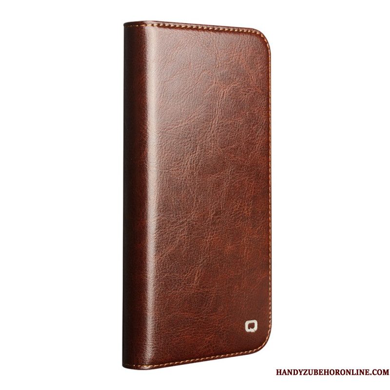 Folio-hoesje iPhone Air Echt Leer Qialino Bescherming Hoesje