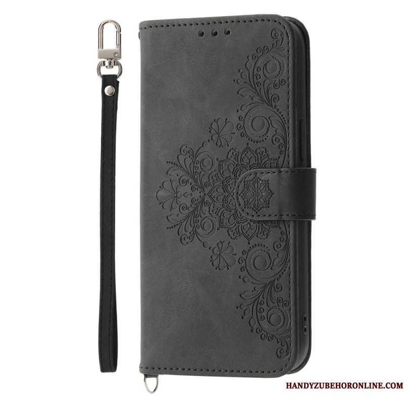 Folio-hoesje iPhone Air Telefoonhoesje Bloemenkant