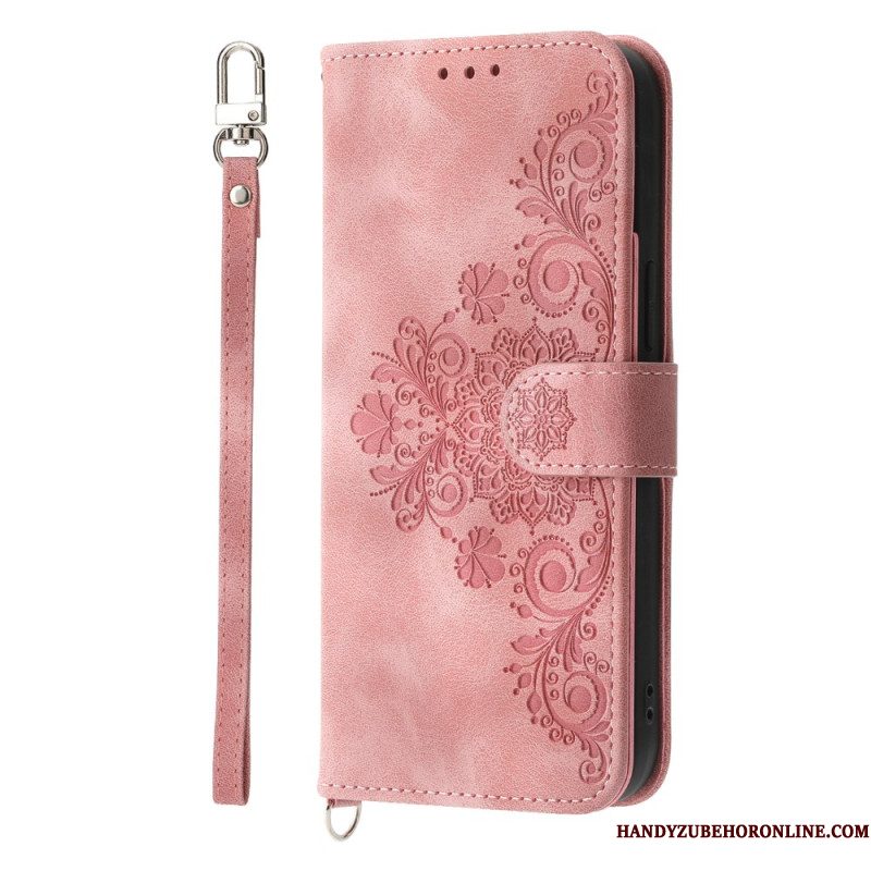 Folio-hoesje iPhone Air Telefoonhoesje Bloemenkant