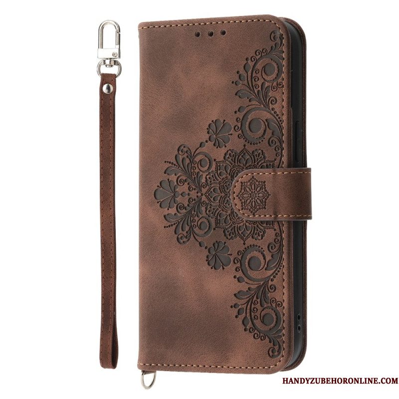 Folio-hoesje iPhone Air Telefoonhoesje Bloemenkant