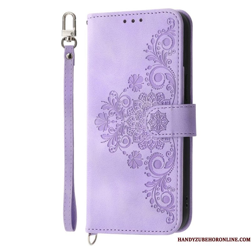 Folio-hoesje iPhone Air Telefoonhoesje Bloemenkant