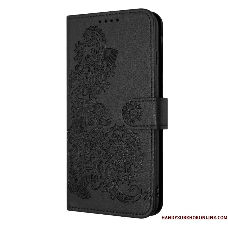 Folio-hoesje iPhone Air Telefoonhoesje Bloemenkant