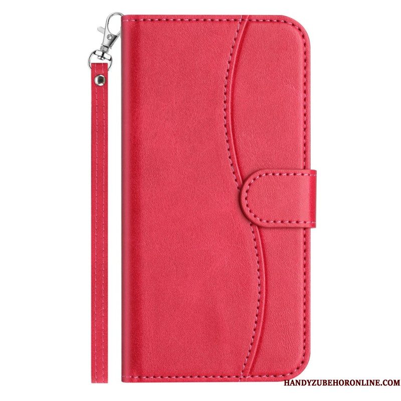 Folio-hoesje iPhone Air Telefoonhoesje S-design Met Riempje