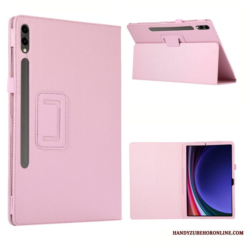 Hoesje Case Samsung Galaxy Tab S10 Plus Telefoonhoesje Lychee-textuur