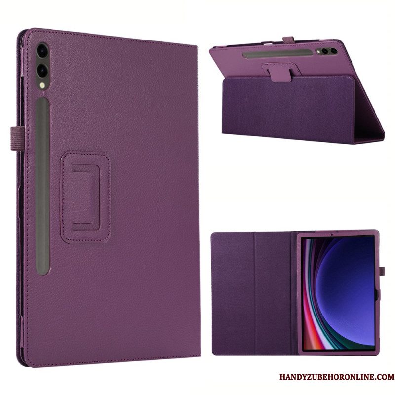 Hoesje Case Samsung Galaxy Tab S10 Plus Telefoonhoesje Lychee-textuur