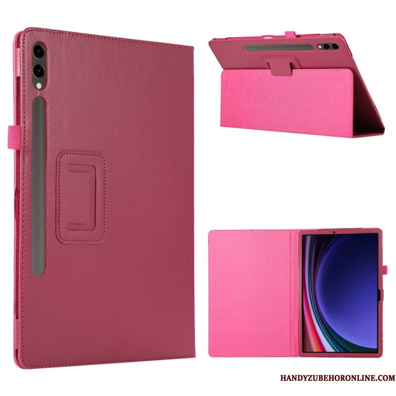 Hoesje Case Samsung Galaxy Tab S10 Plus Telefoonhoesje Lychee-textuur