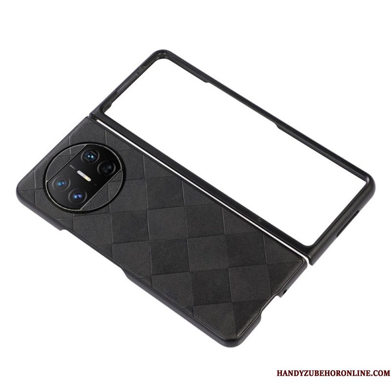 Hoesje Huawei Mate X3 Kunstleer Met Ruitpatroon