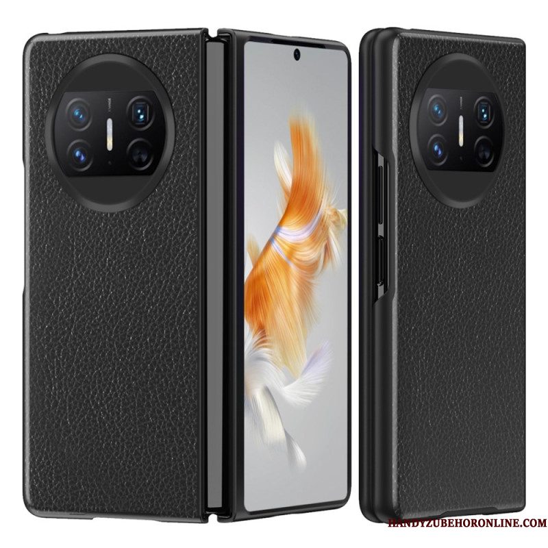 Hoesje Huawei Mate X3 Lychee Leerstijl