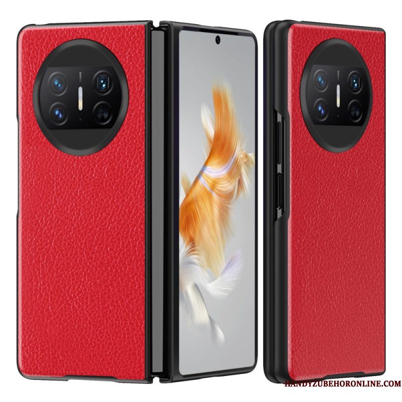 Hoesje Huawei Mate X3 Lychee Leerstijl