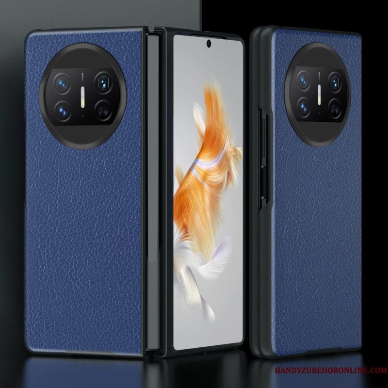 Hoesje Huawei Mate X3 Lychee Leerstijl