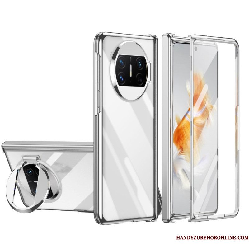 Hoesje Huawei Mate X3 Met Ring En Schermbeschermer Bescherming Hoesje