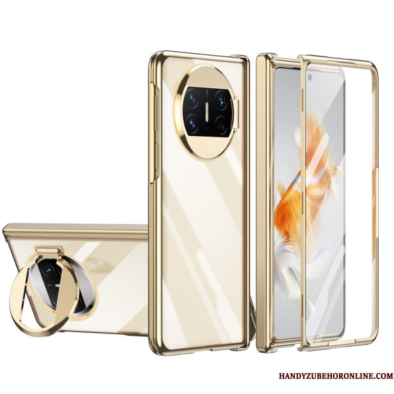 Hoesje Huawei Mate X3 Met Ring En Schermbeschermer Bescherming Hoesje