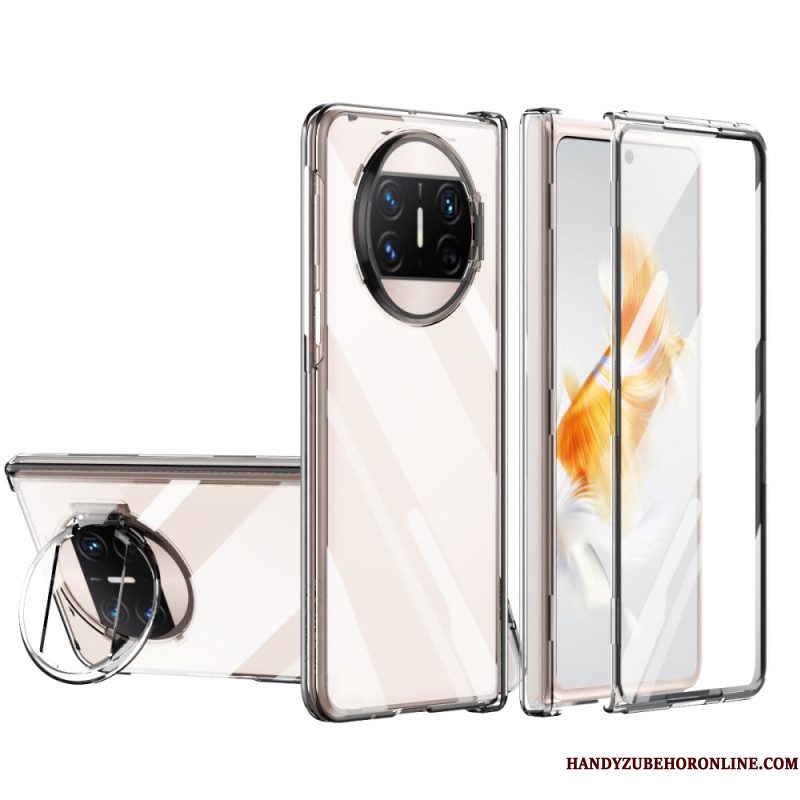 Hoesje Huawei Mate X3 Met Ring En Schermbeschermer Bescherming Hoesje