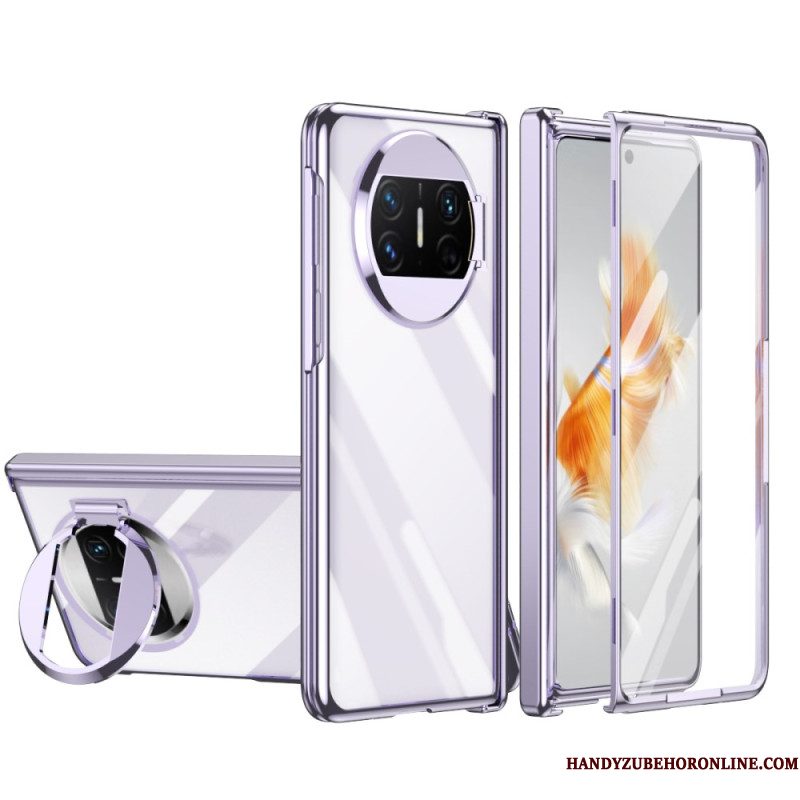 Hoesje Huawei Mate X3 Met Ring En Schermbeschermer Bescherming Hoesje