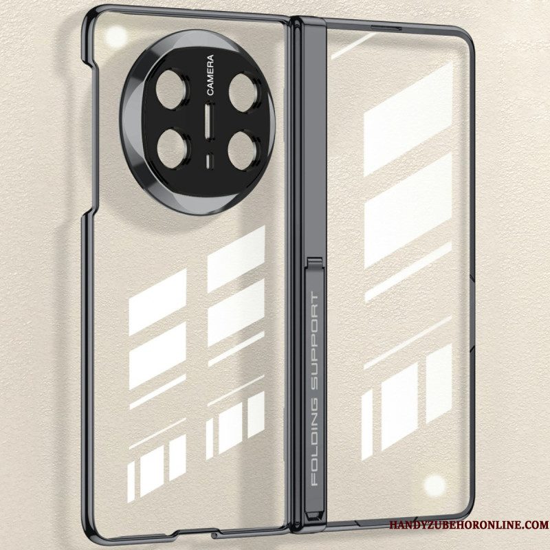 Hoesje Huawei Mate X6 Transparant Met Scharnier En Gehard Glas